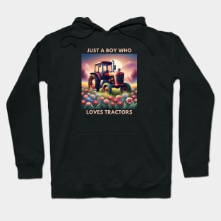 Just a boy who loves tractors Hoodie